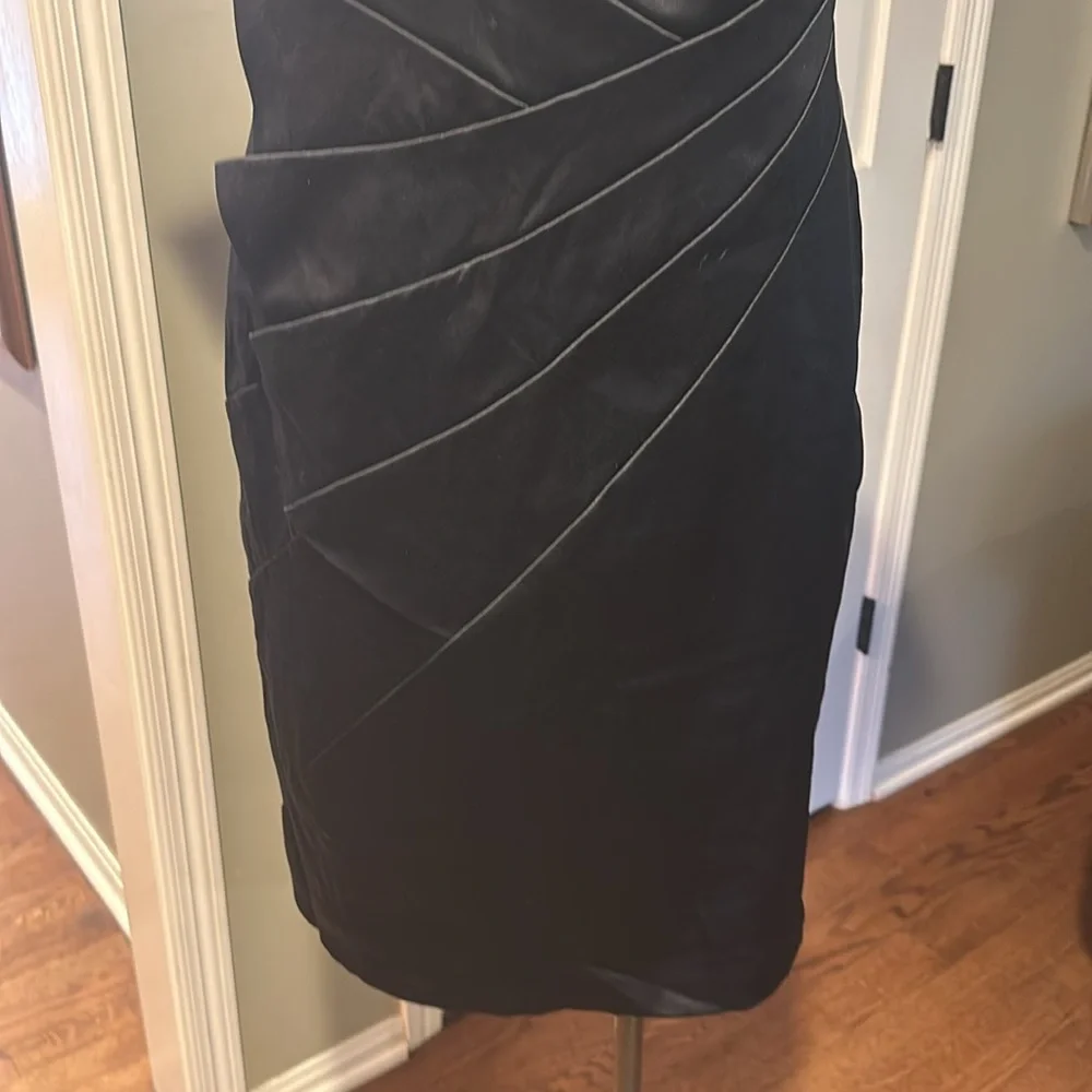 EUC RedHerring Special Edition Cap Sleeve Square Neck Black Cocktail Dress Sz 14 - Picture 3 of 6